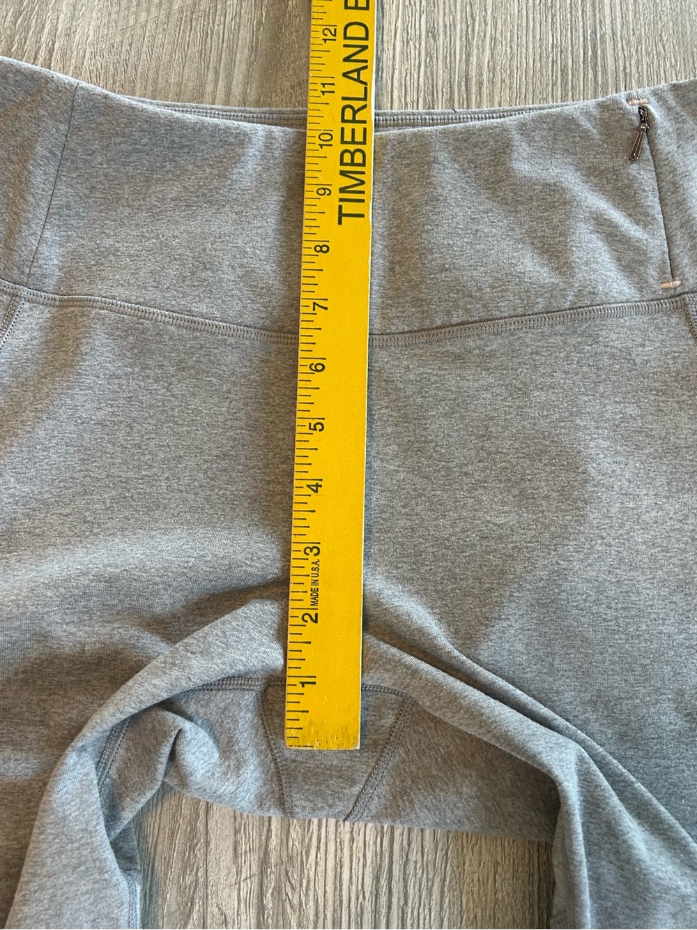 Calia by Carrie Underwood Filament Capri Leggings Color Heather Gray & Yellow L - Picture 11 of 12